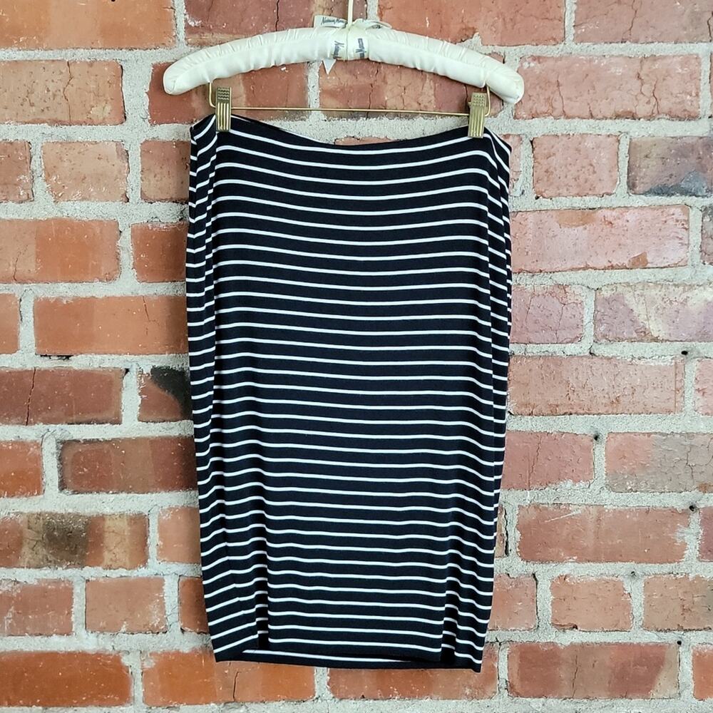 Bailey 44 knit striped pencil skirt M